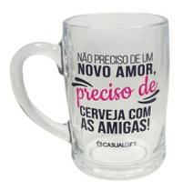 Caneca De Vidro Unissex 400ml Com Frases