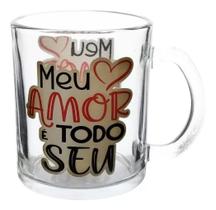 Caneca De Vidro Xícara Café Personalizada Dia Das Mãe