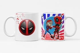 Caneca Deadpool e Homem Aranha