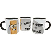 Caneca Debochada Meu Pau de Óculos Presente Divertido