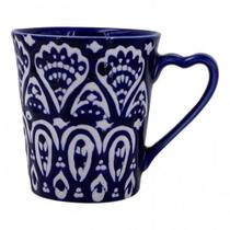 Caneca decorada de porcelana Caneca decorada de porcelana