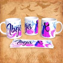 Caneca Decorada Orixás Ibejis em Porcelana 325ML para Presente e Uso Diário Outras Marcas Caneca Decorada Orixás Ibejis em Porcelana 325ML para Presente e Uso Diário Outras Marcas
