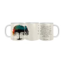 Caneca Decorativa Árvore Reflexões Frases Presente 325mL Caneca Decorativa Árvore Reflexões Frases Presente 325mL