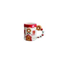 Caneca decorativa de natal - casa - biscoito Caneca decorativa de natal - casa - biscoito