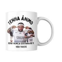 Caneca Depay Corinthians Motivacional Tenha Ânimo Fiel