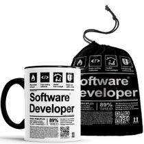 Caneca Desenvolvedor de Software com saquinho