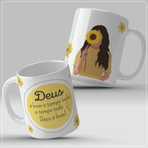 Caneca Deus é bom o tempo todo