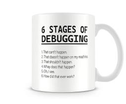 Caneca Dev 6 stages of debugging