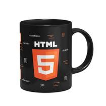 Caneca Dev HTML 5 - Preta