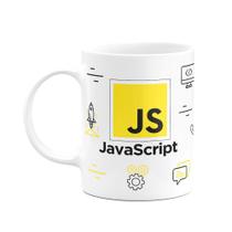 Caneca Dev - New Mug JavaScript JS - branca - JPS INFO