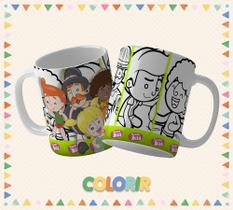 Caneca dia das crianças para colorir 05 Caneca dia das crianças para colorir 05