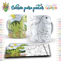 Caneca dia das crianças para pintar 10 Caneca dia das crianças para pintar 10