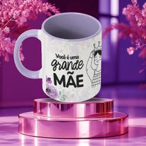 Caneca Dia das Mães 325ml com Interior e Alça Roxa Presente Você é uma Grande Mãe Caneca Dia das Mães 325ml com Interior e Alça Roxa Presente Você é uma Grande Mãe