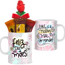 Caneca Dia das Mães com Chocolates Modelo 1 Borússia Chocolates