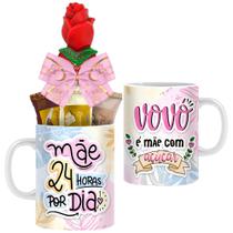 Caneca Dia das Mães com Chocolates Modelo 2 Borússia Chocolates