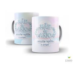 Caneca dia das mães, mãe de anjo
