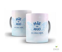 Caneca dia das mães, mãe de anjo