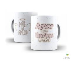 Caneca dia das mães, mãe de anjo