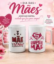 Caneca dia das mães presente lembrançinha kit 12 unidades