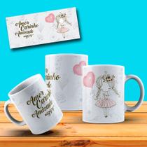 Caneca Dia Do Amigo Amigos Amizade Amor Carinha Amizade BFF Presente Especial - MEGA OFERTA!