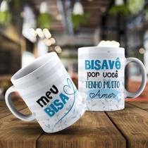 Caneca Dia Dos Avós Dia Do Avô Meu Bisavô Vovô Amor Presente Certo Porcelana- MEGA OFERTA!