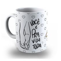 Caneca Dia dos Namorados Personalizada de Polímero Presente