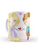 Caneca Dia dos Namorados Rapunzel - Pomps Geek