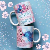 Caneca Dia dos Namorados Stitch e Angel Mod.10