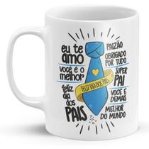 Caneca dia dos Pais - Gravata e frases Caneca dia dos Pais - Gravata e frases