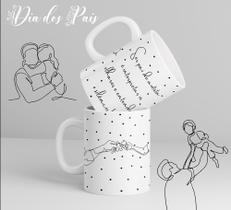 Caneca dia dos pais minimalista Caneca dia dos pais minimalista