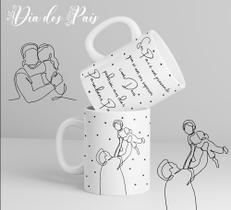 Caneca dia dos pais minimalista Caneca dia dos pais minimalista