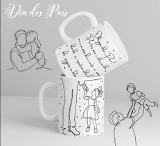 Caneca dia dos pais minimalista Caneca dia dos pais minimalista