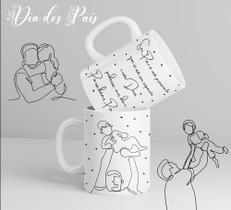 Caneca dia dos pais minimalista Caneca dia dos pais minimalista
