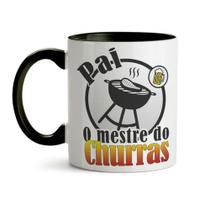 Caneca Dia dos Pais O mestre do churras - Preto