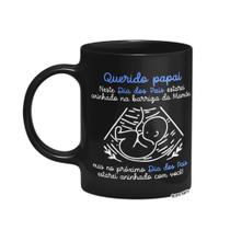 Caneca Dia dos Pais - Querido futuro papai de menino - Preta Caneca Dia dos Pais - Querido futuro papai de menino - Preta