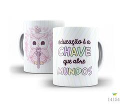 Caneca dia dos professores corujinha 15