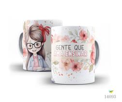 Caneca dia dos professores floral 06 Caneca dia dos professores floral 06