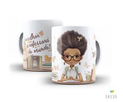 Caneca dia dos professores floral 23
