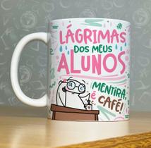 Caneca Dia Dos Professores Flork Frases Divertidas Xícara Presente Professor Copo Professora