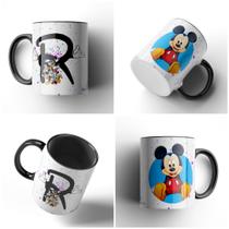 Caneca Disney Mickey Alfabeto Alça Interior Colorida 11111A01