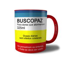 Caneca Divertida Buscopaz - Xícara de Café Paz Engraçada Meme Humor Sátira