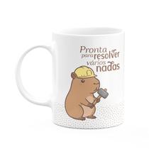 Caneca Divertida Capivaras - Pronta para resolver Caneca Divertida Capivaras - Pronta para resolver