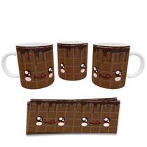 Caneca Divertida Chocolate Kawaii Presente Geek