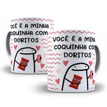 Caneca Divertida Flork Namorados + Chaveiro Presente