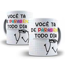 Caneca Divertida Flork Namorados + Chaveiro Presente