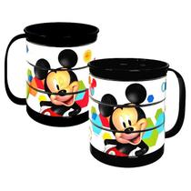 Caneca Divertida Giratória Do Mickey 360Ml Plasútil - 1Un Caneca Divertida Giratória Do Mickey 360Ml Plasútil - 1Un