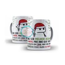 Caneca Divertida - Meme Flork - Melhor Cancelar o Natal