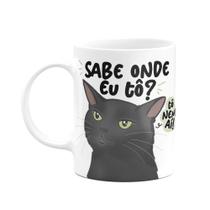 Caneca Divertida Meme Gato - Sabe onde eu tô Caneca Divertida Meme Gato - Sabe onde eu tô