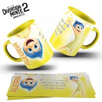 Caneca Divertida mente 2 Alegria Caneca Divertida mente 2 Alegria