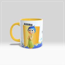 Caneca Divertida mente 2 Alegria Caneca Divertida mente 2 Alegria